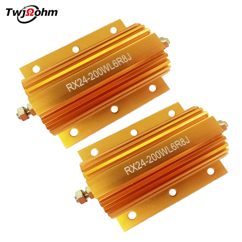RX24-200WL大功率黄金铝壳1K2R/3R/4R/500R/6R/8R/10R300R200R负载电阻器